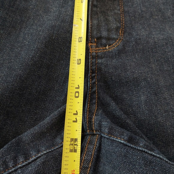 Judy Blue Tummy Control Wide Leg Cropped Jeans Dark Wash Size 14W - Picture 9 of 11